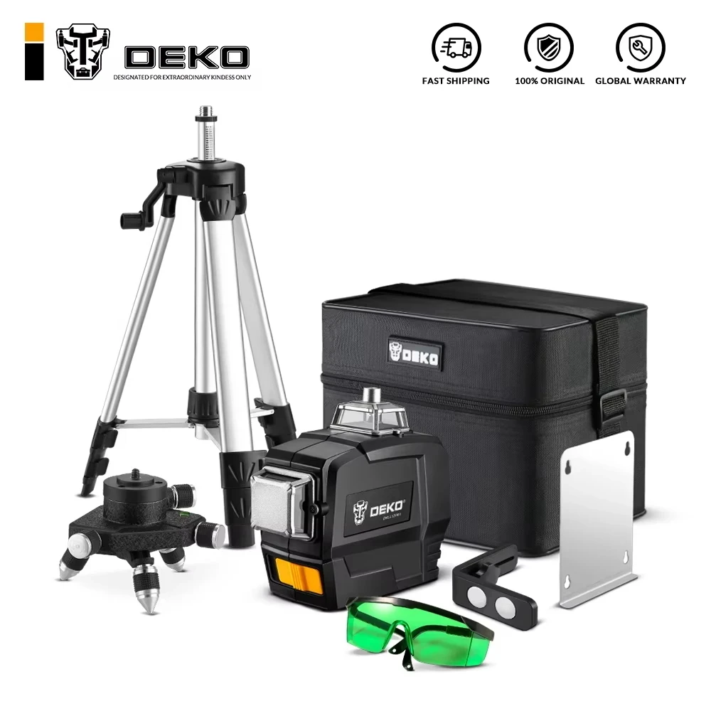 DEKO DKLL12PB 3D Green Laser Level