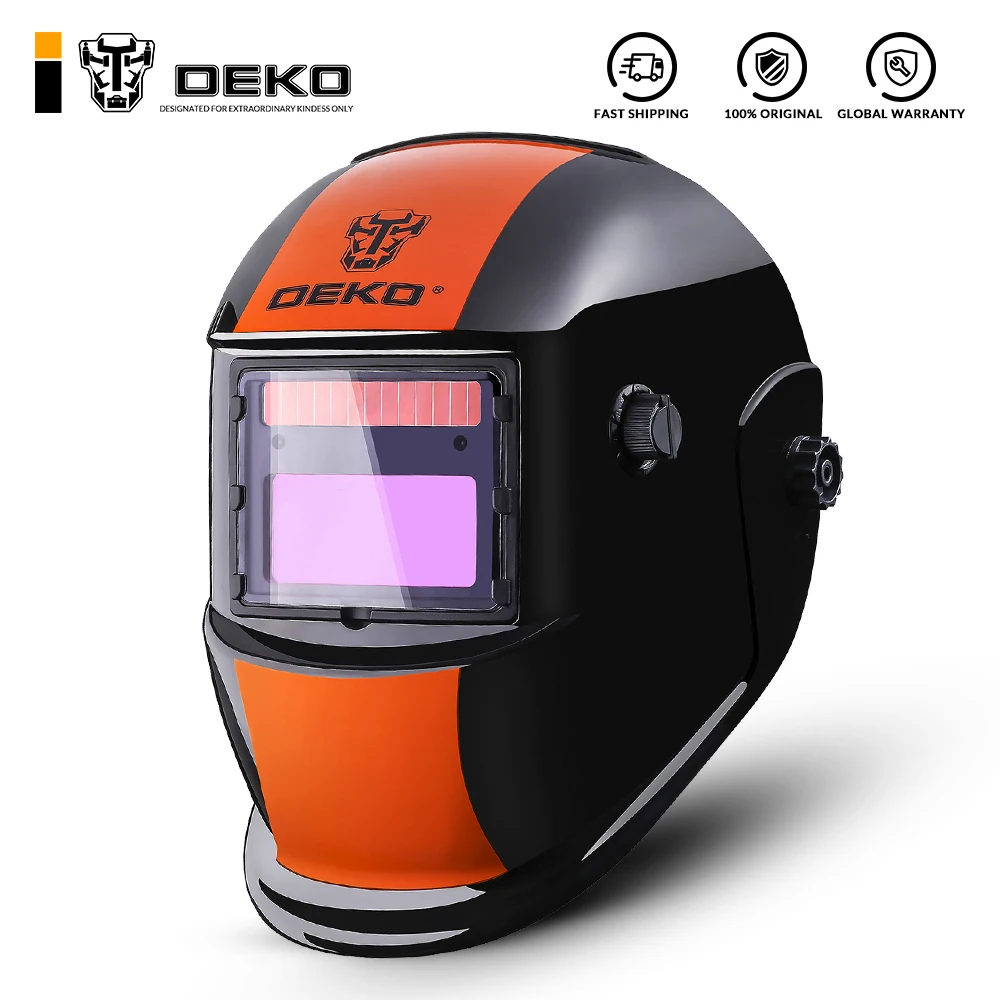 DEKO Orange S Solar Darkening Welding Helmet