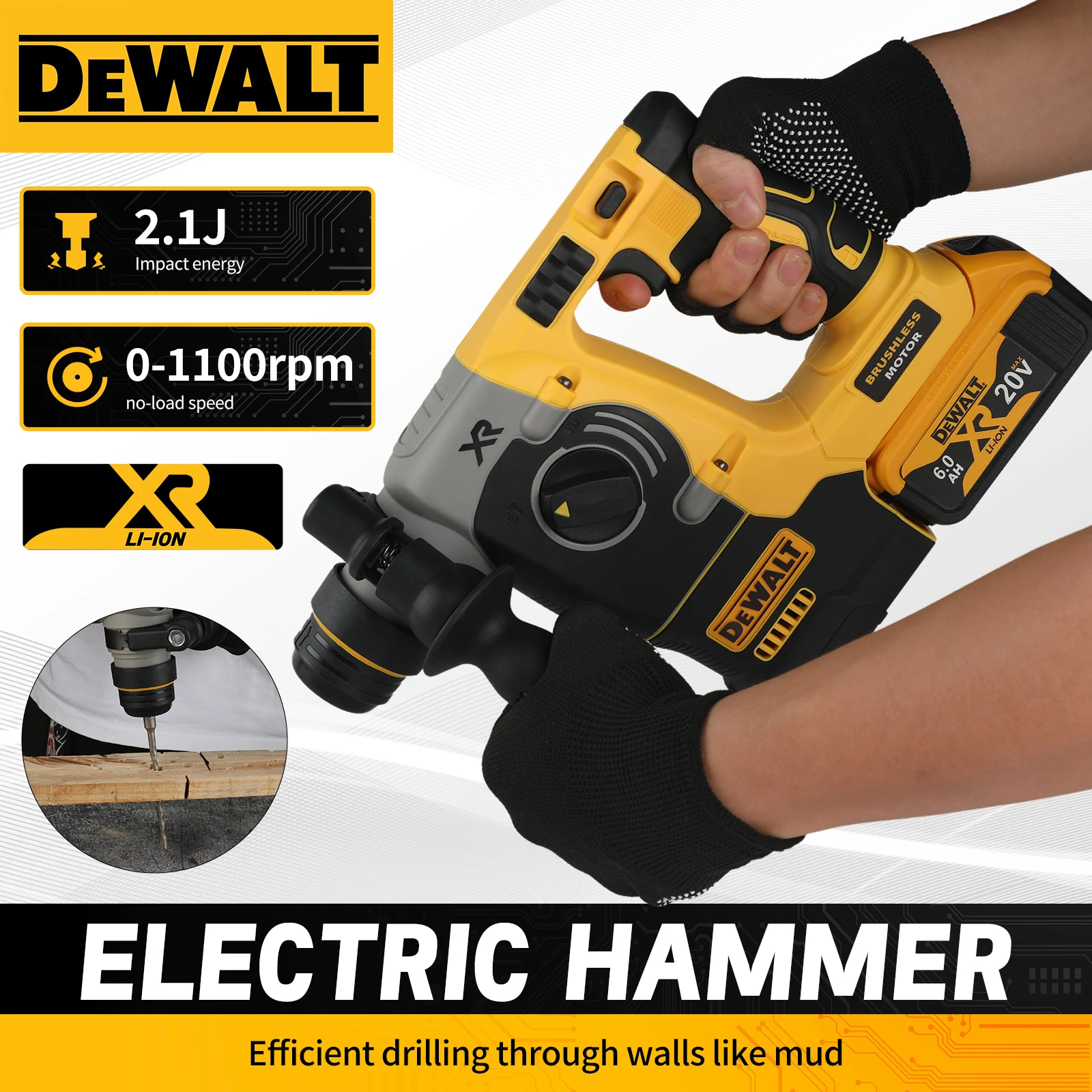 DEWALT DCH273 Brushless Rotary Hammer Drill