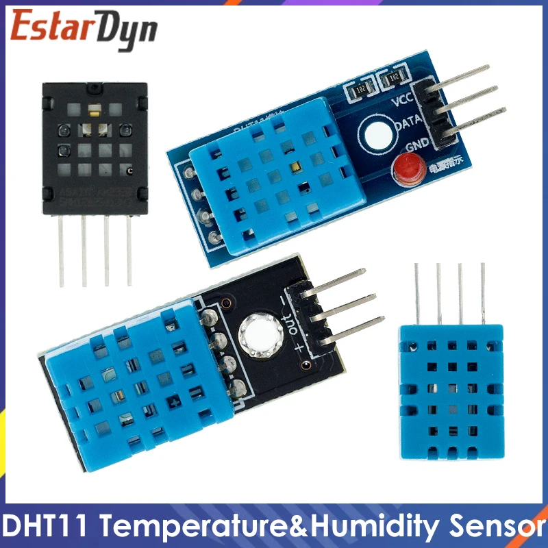 حساس درجة الحرارة والرطوبة DHT11 وDHT22