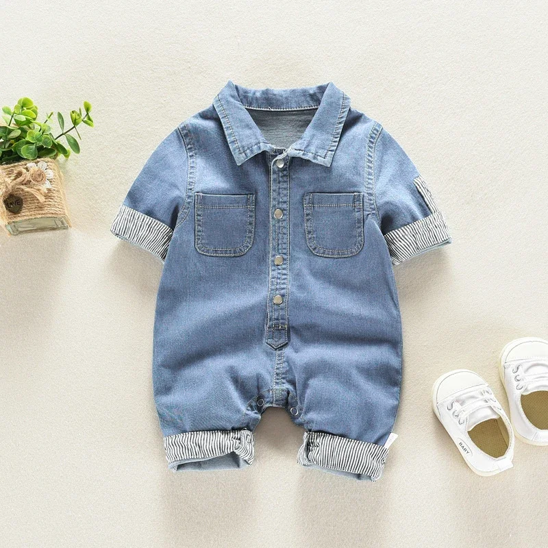DIIMUU Boys Denim Toddler Overalls