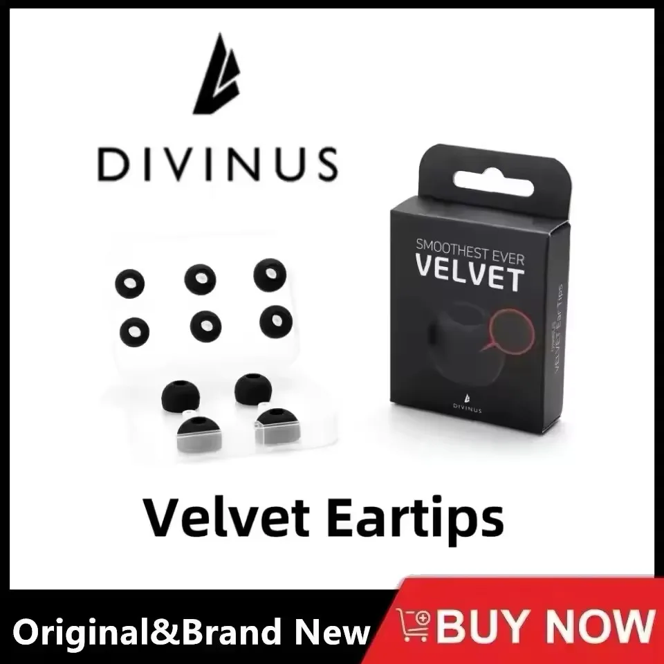 Divinus Velvet Silicone Ear Tips for Earbuds