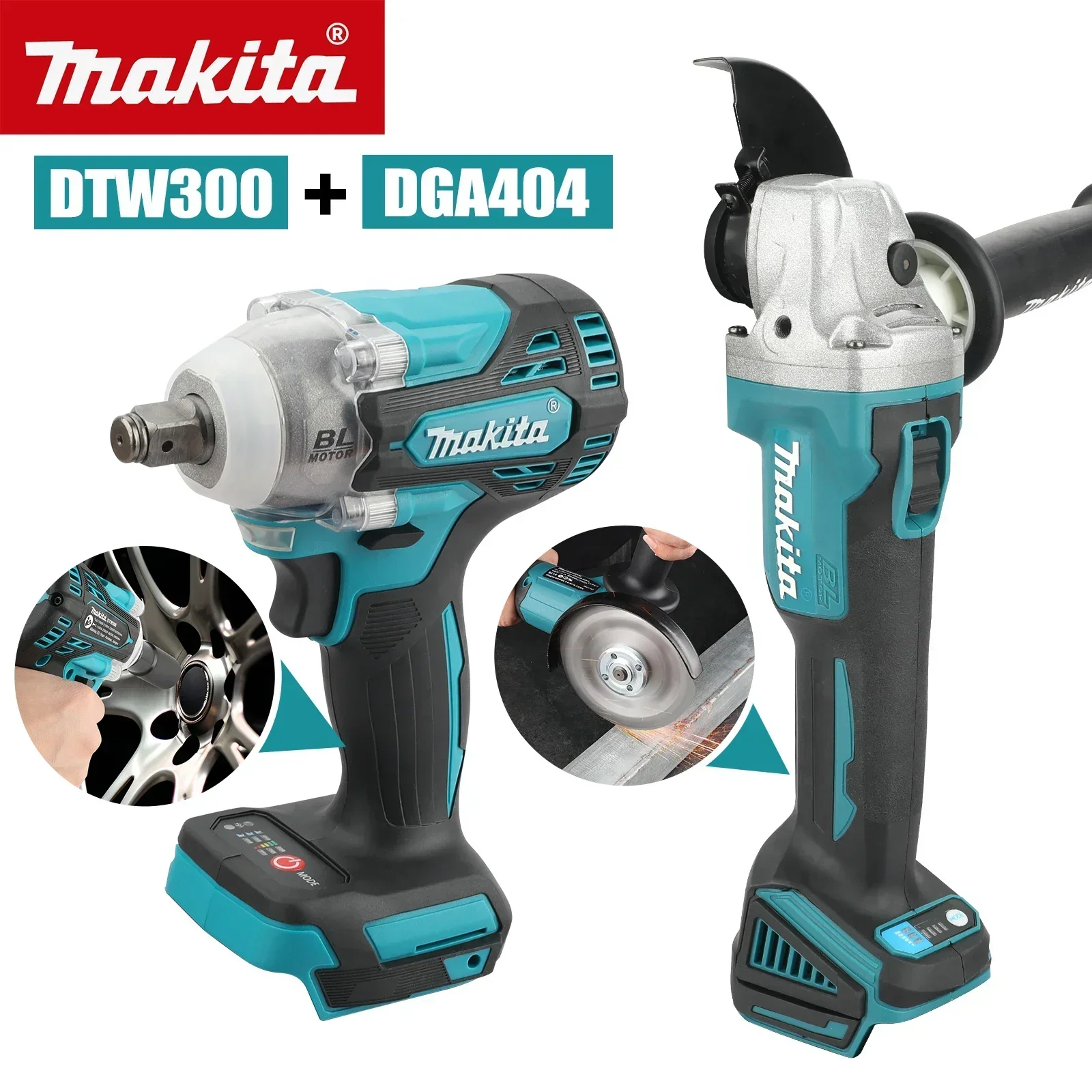 مجموعة أدوات ماكيتا DTW300 و DGA404
