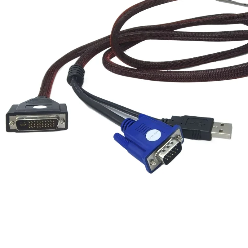 كابل فيديو DVI إلى VGA وUSB
