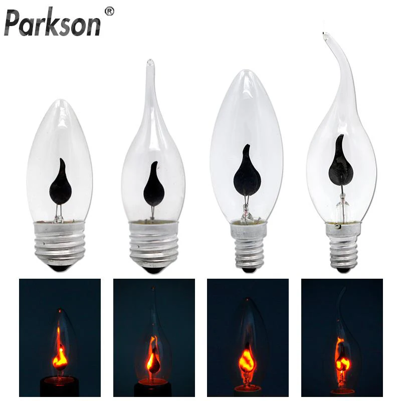 خمر اديسون E14 E27 لمبة شمعة LED