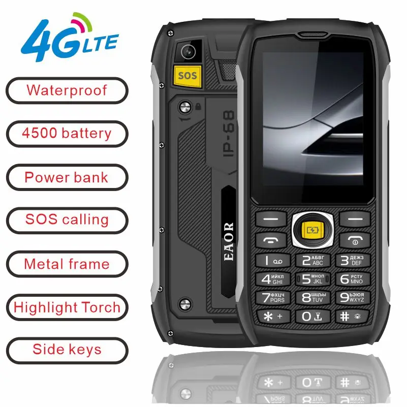 هاتف محمول EAOR 4G مقاوم للماء
