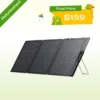 ecoflow 160w portable solar panel for power station ip68 certified refurbished