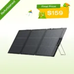 ecoflow 160w portable solar panel for power station ip68 certified refurbished