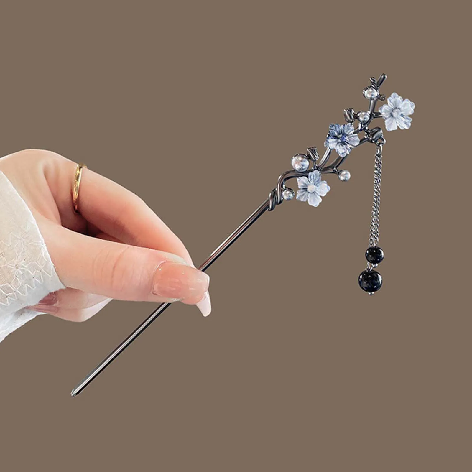 Elegant Flower Hair Sticks and Clips