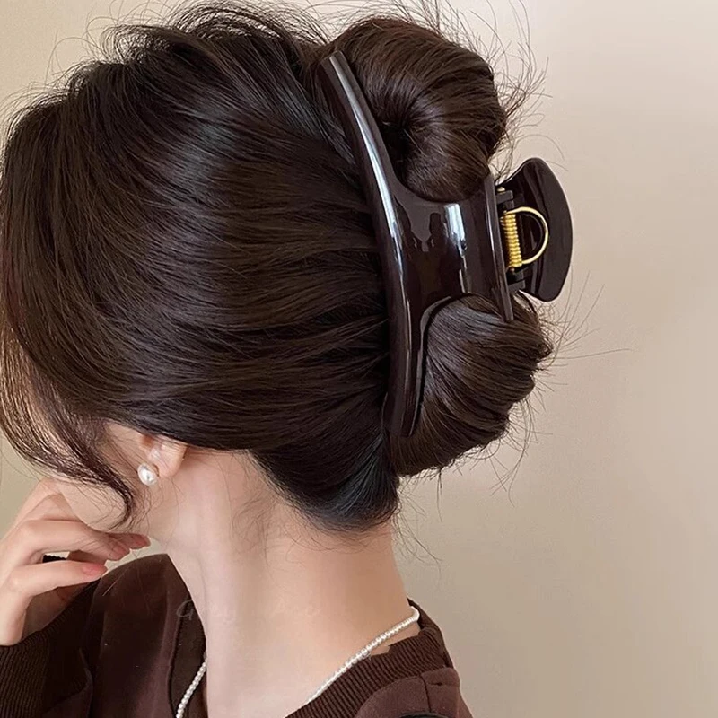 Elegant Solid Large Hair Claw Clip