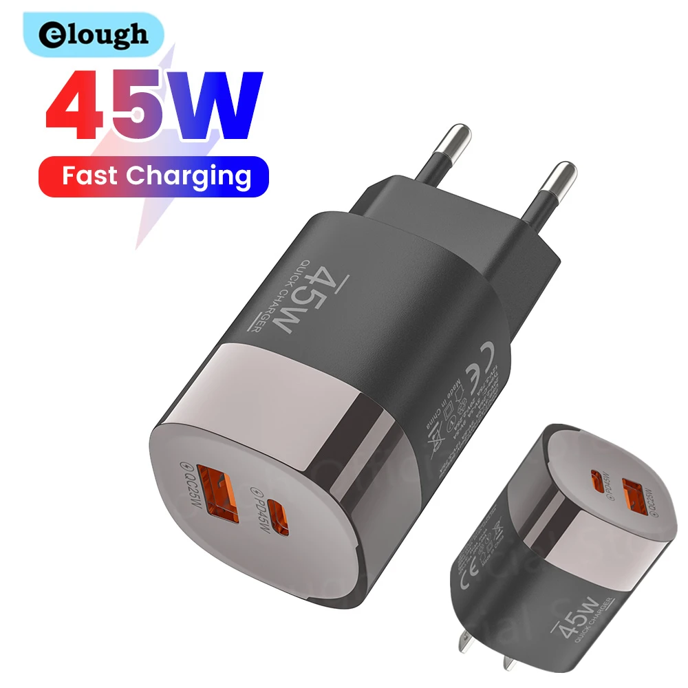 Elough 45W Dual USB-C Fast Charger