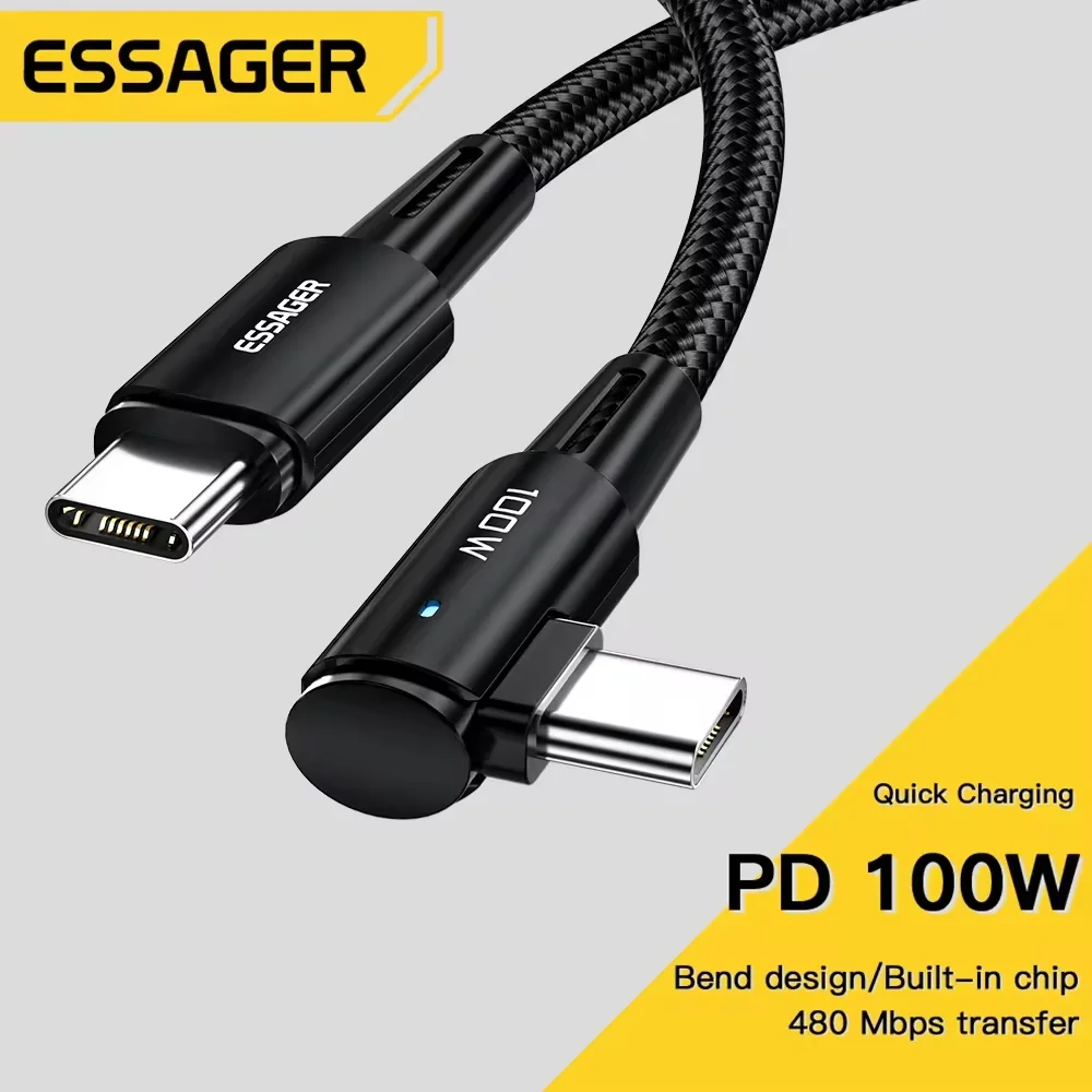كابل USB نوع C شحن سريع 100 واط