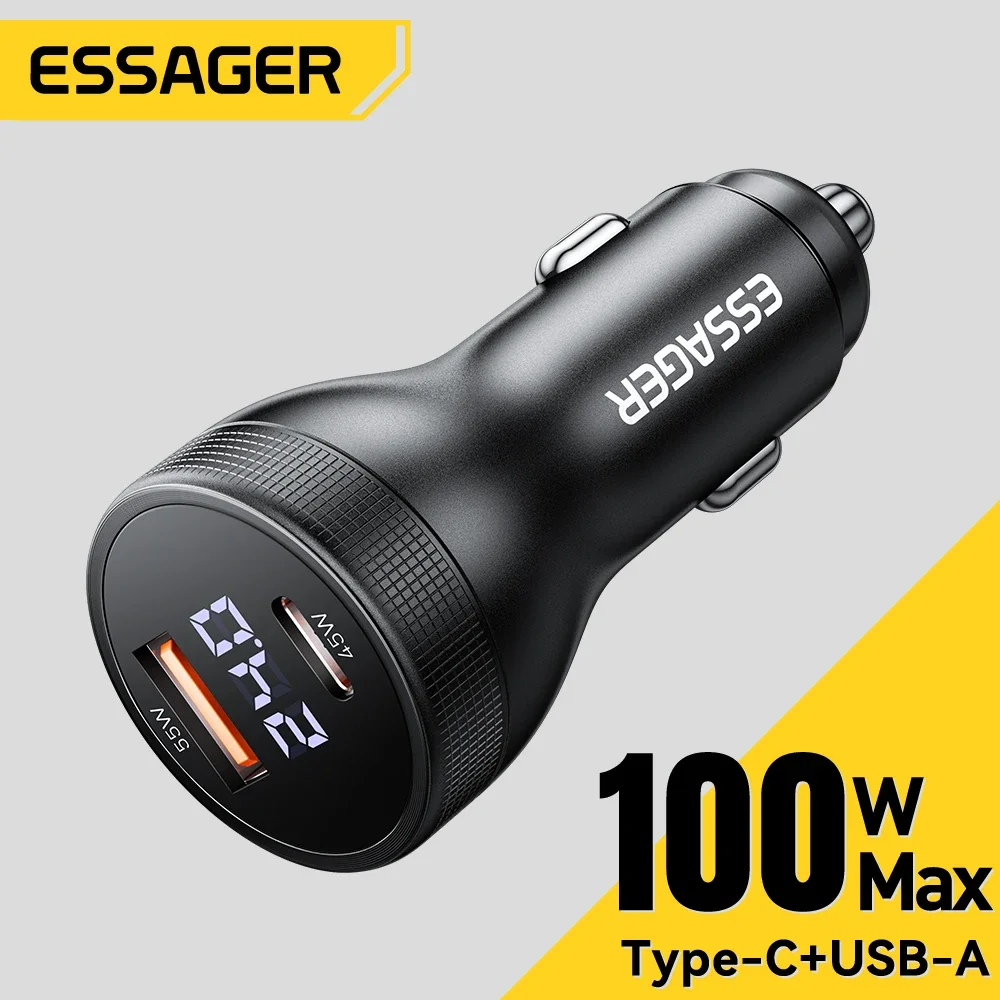 Essager 100W USB C Car Charger