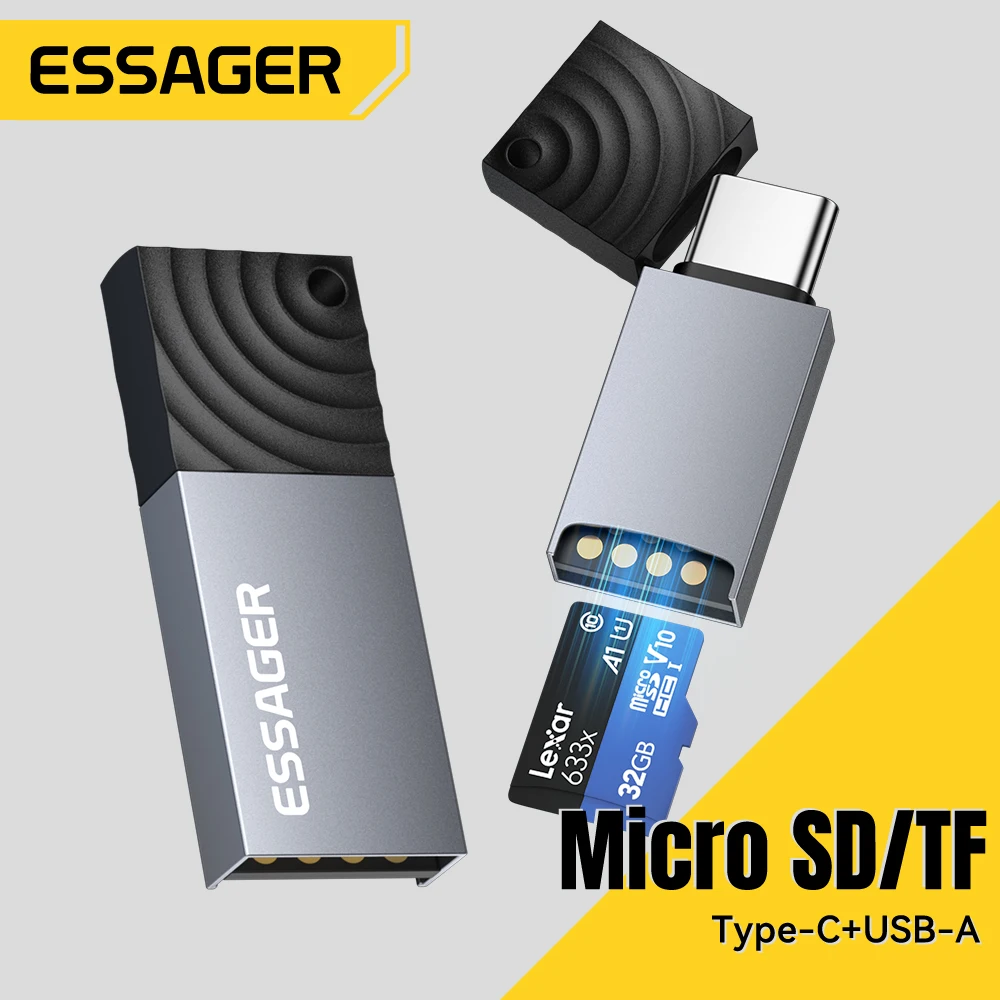 Essager 2 in 1 Card Reader Adapter