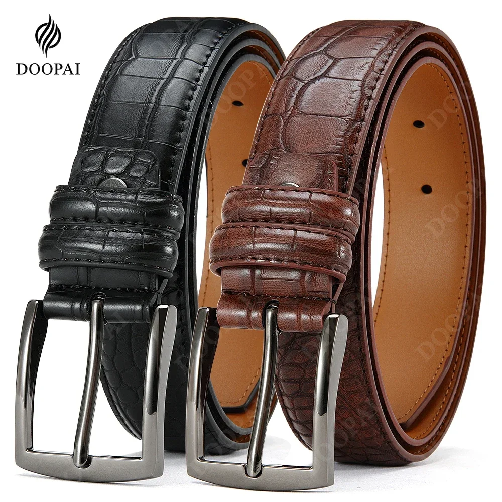 Luxury Automatic Buckle Men’s Leather Belt