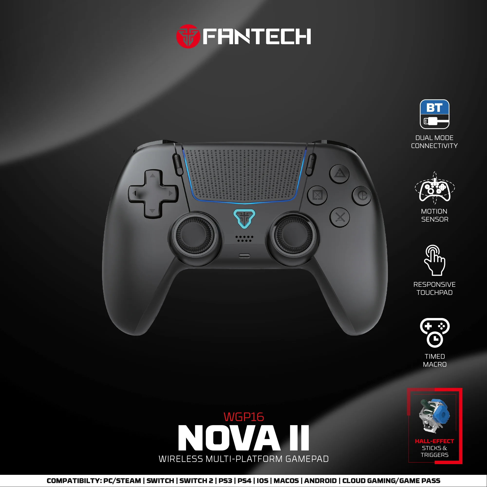 لوحة ألعاب FANTECH NOVA II اللاسلكية