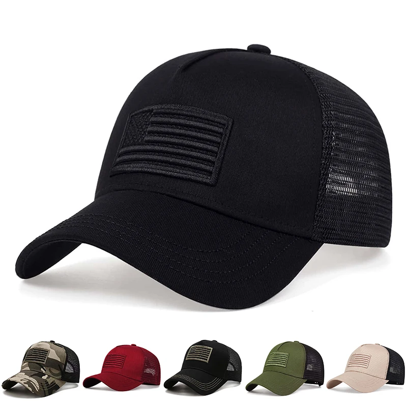 American Flag Embroidered Baseball Cap