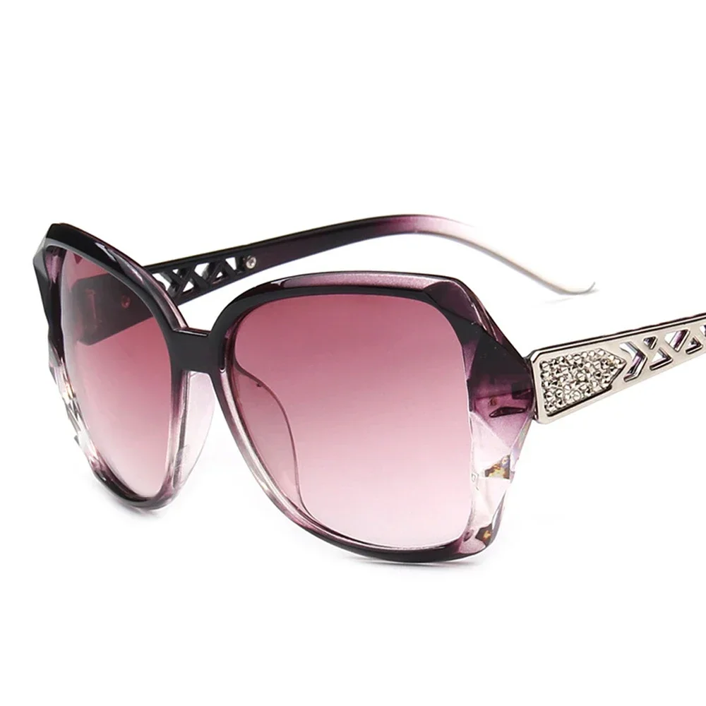 Luxury Big Purple Square Sunglasses for Women