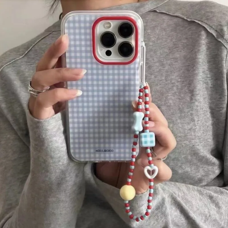 Fashion Blue Checkered Phone Case