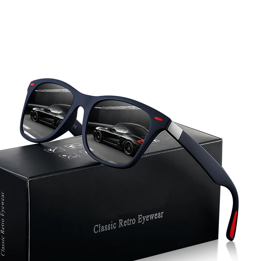 Vintage Rivet Square Sunglasses for Men and Women