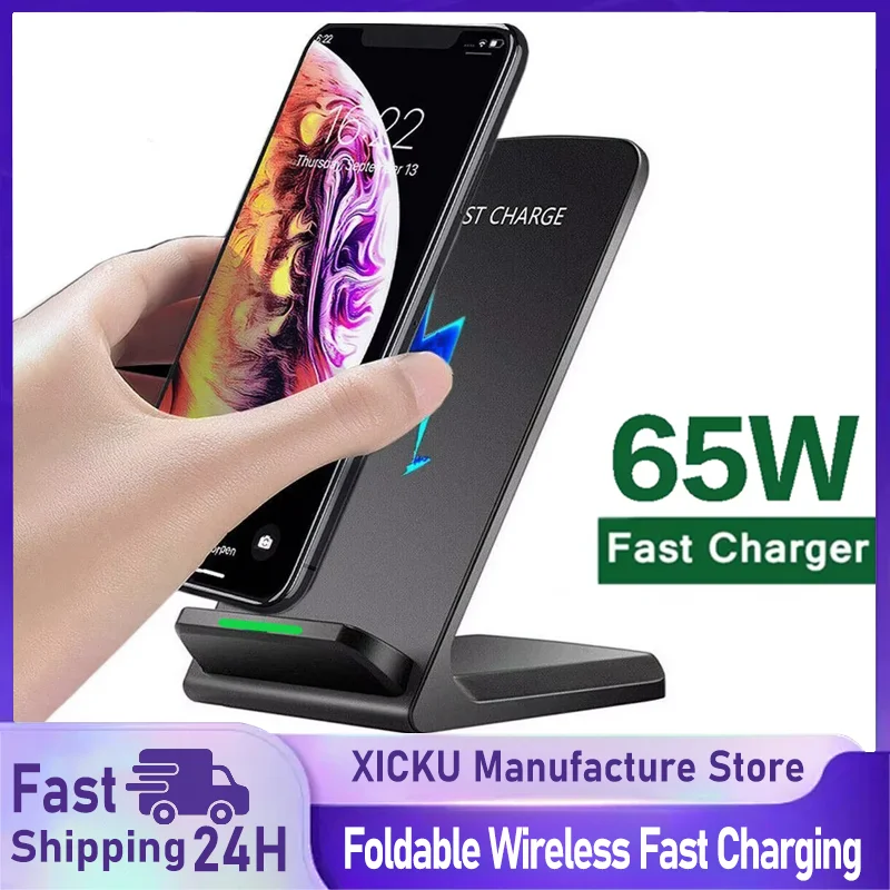 Fast Wireless Charging Stand for Smartphones
