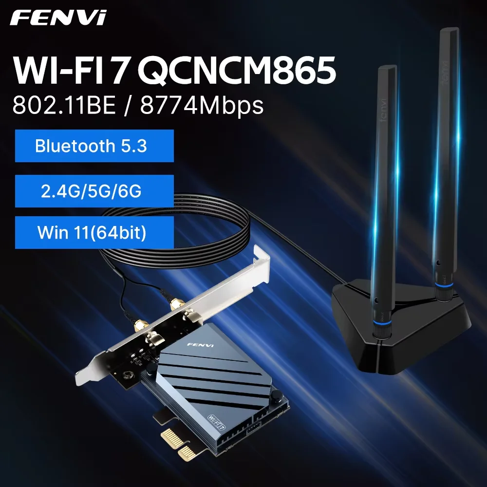 محول FENVI Wi-Fi 7 مع بلوتوث 5.3