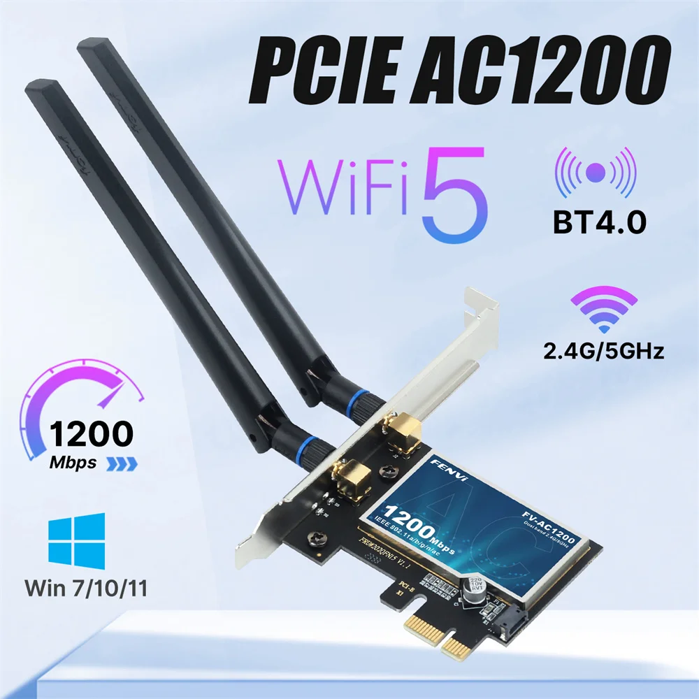 محول WiFi Fenvi AC1200 للكمبيوتر