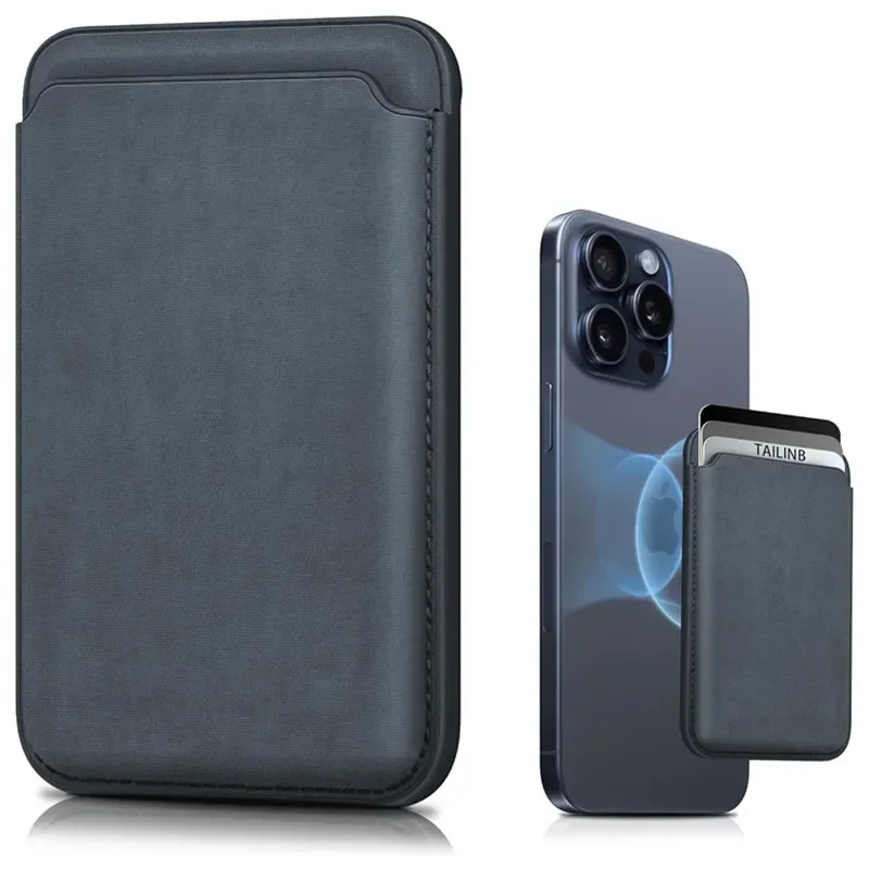 Magnetic Leather Wallet Phone Stand for iPhone