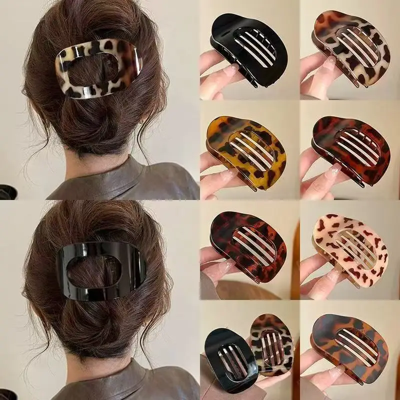 Trendy Leopard Hair Clips for Women