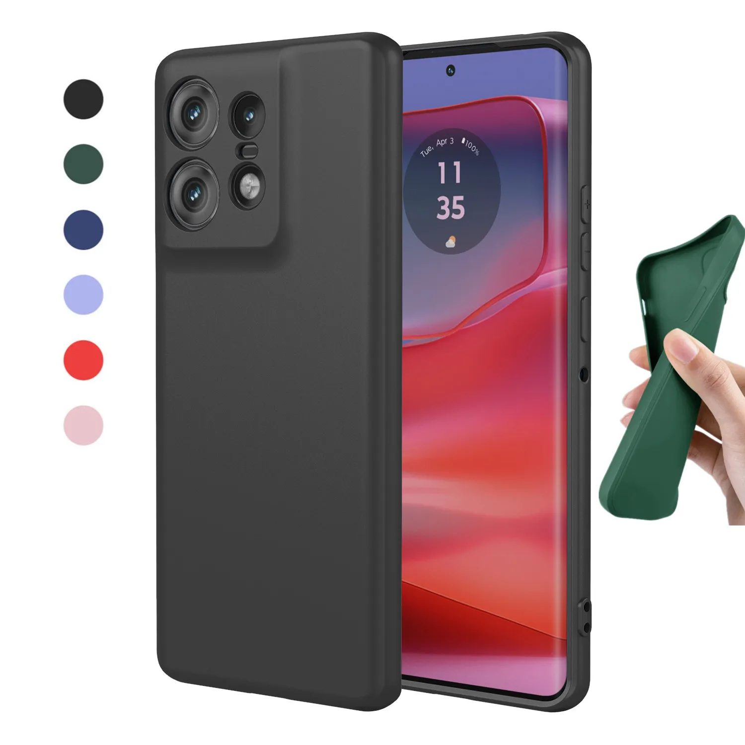 Flexible Silicone Case for Motorola Edge 5G