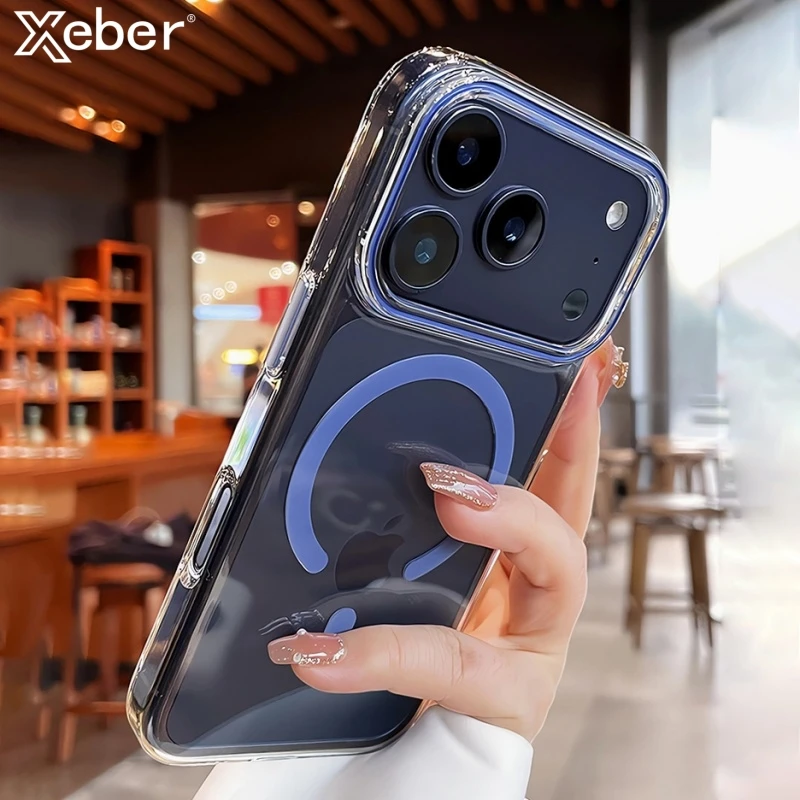 Luxury Clear Magnetic Case for iPhone 17 Pro