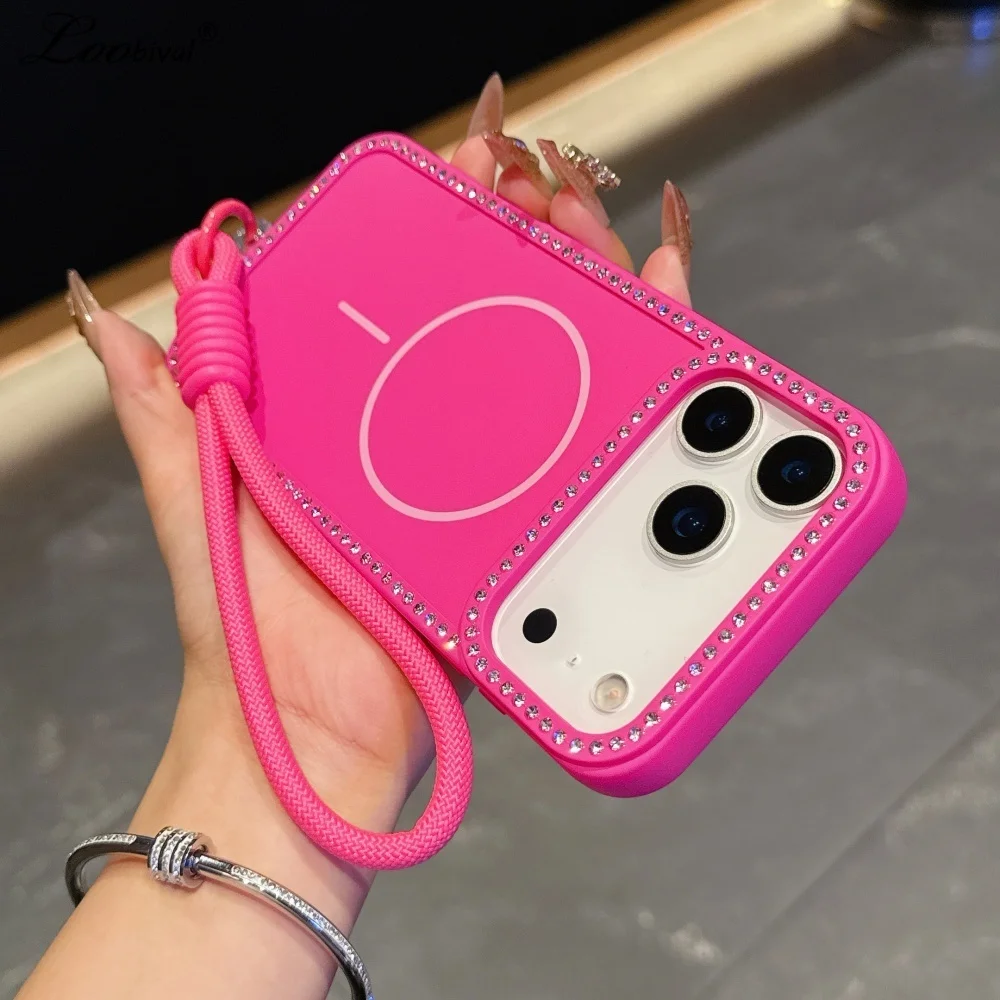 MagSafe Glitter Lanyard Case for iPhone
