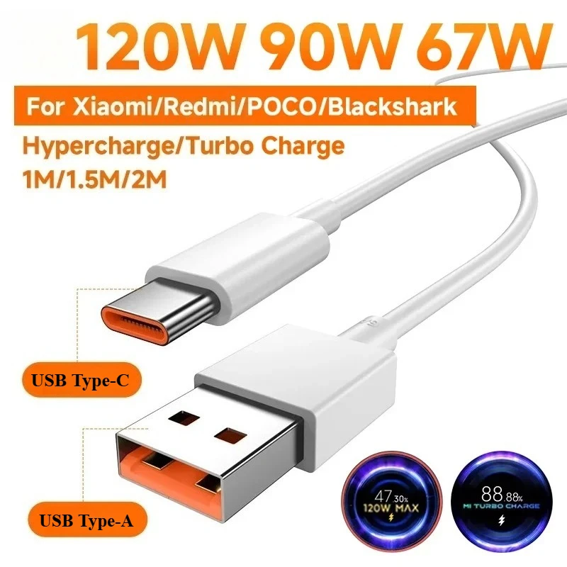 Xiaomi 120W Fast Turbo Charge Cable