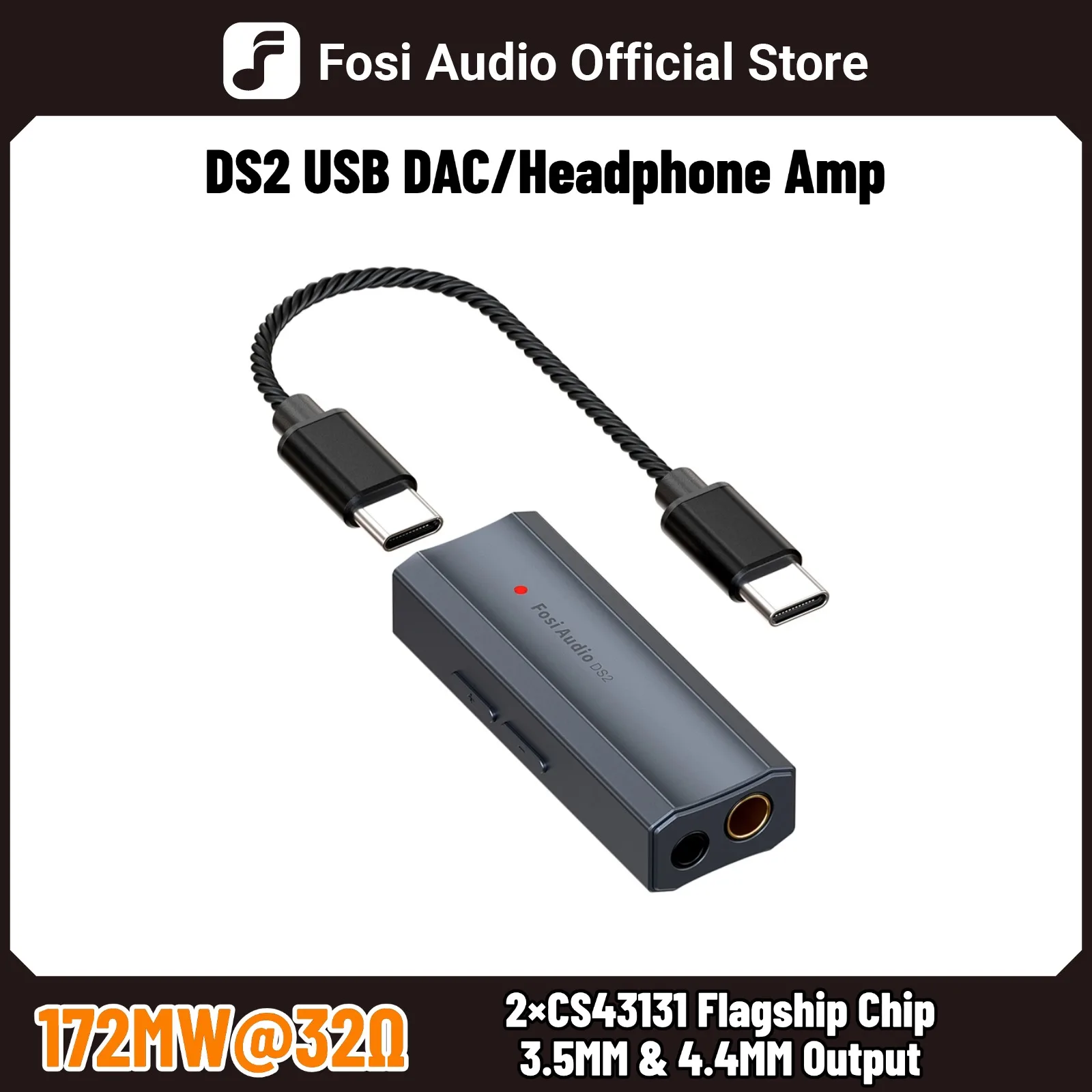Fosi Audio DS2 مضخم صوت USB صغير