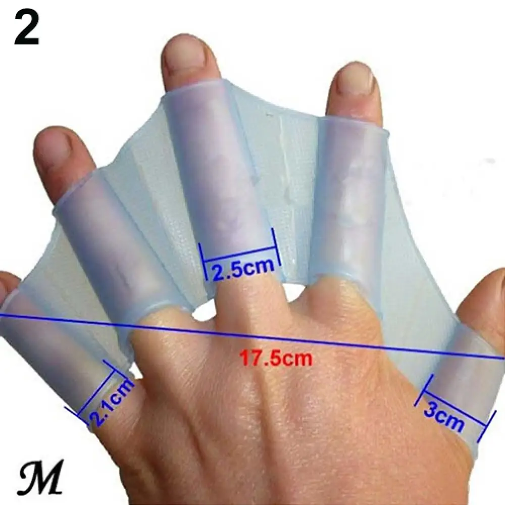 Frog Type Finger Webbed Swimming Gloves
