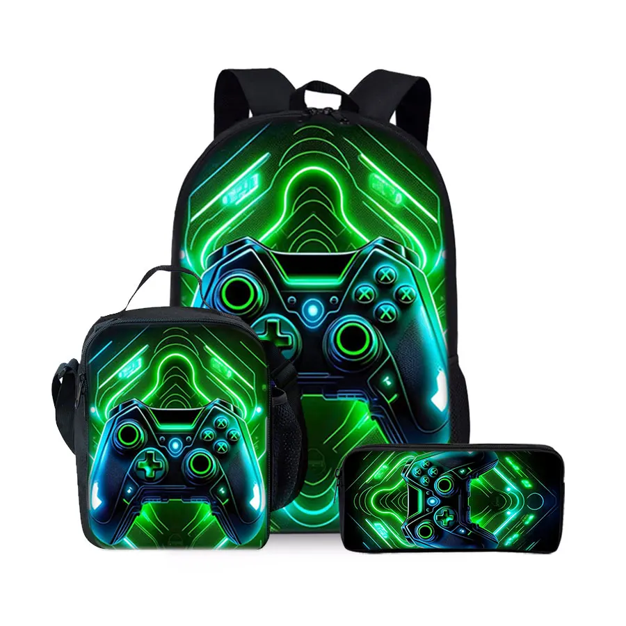 Cartoon Game Console Backpack Set for Kids