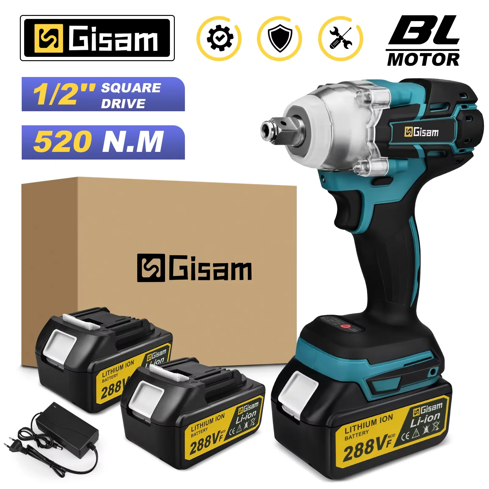مفتاح كهربائي لاسلكي Gasam 520N.M