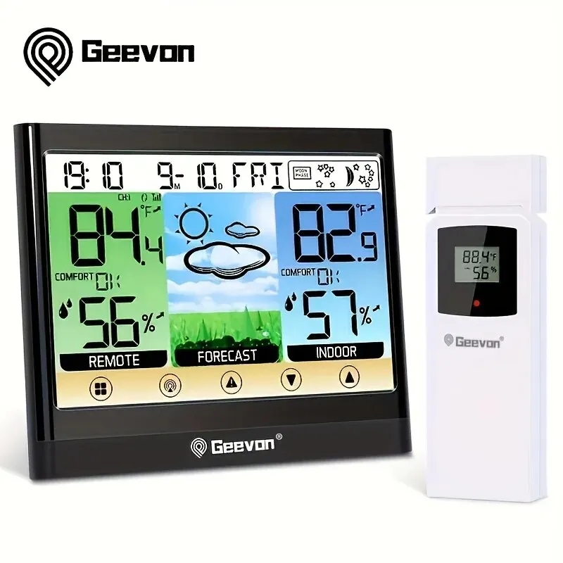 Geevon Wireless Weather Station with LCD Display