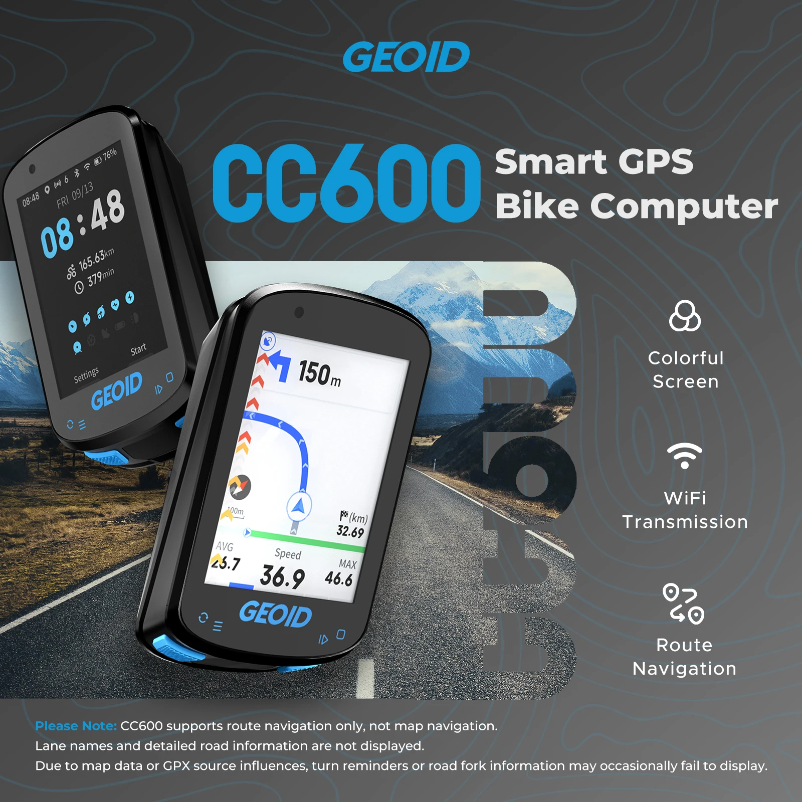 عداد سرعة الدراجة اللاسلكي GEOID