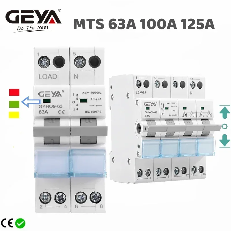 GEYA GYHO9 Manual Transfer Switch 125A