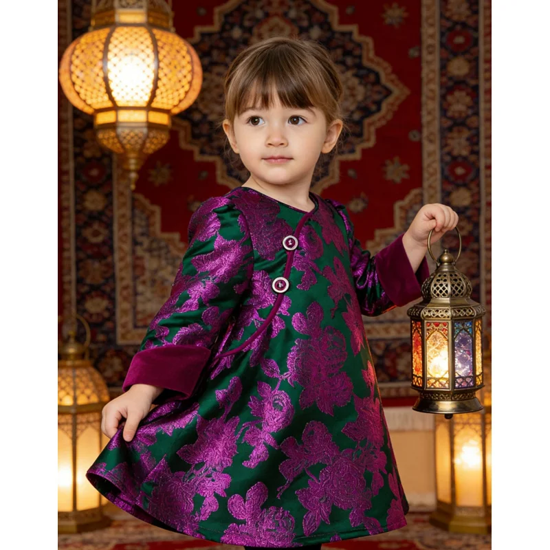 Girls’ Embroidered Princess Dress
