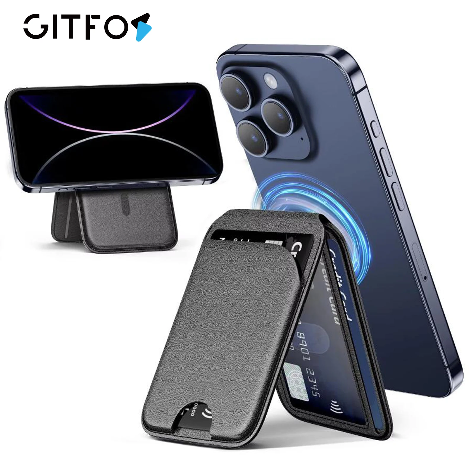 GITFOS Magnetic Wallet Stand for iPhone