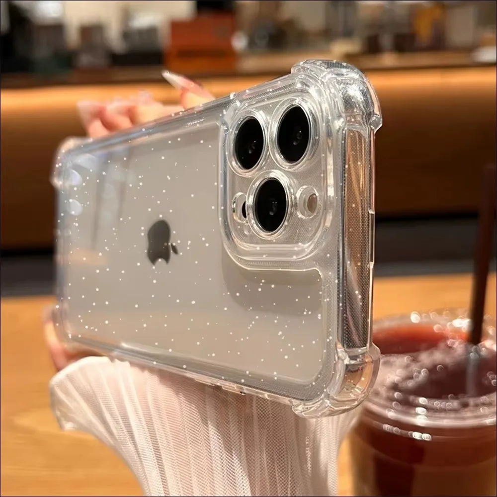 Glitter Bling Clear iPhone Case