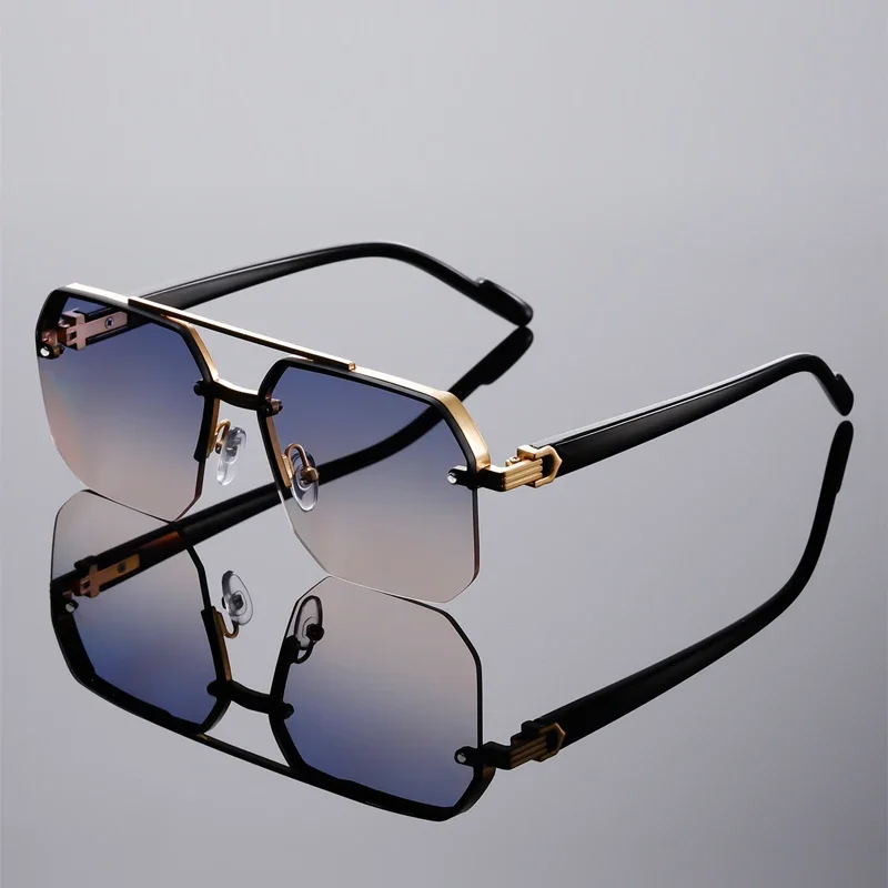 GM LUMIAS Oversized Semi-rimless Sunglasses