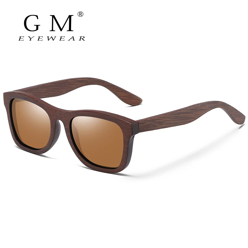 GM Retro Bamboo Polarized Sunglasses