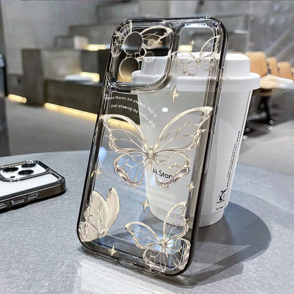 Elegant Gold Butterfly iPhone Protective Case