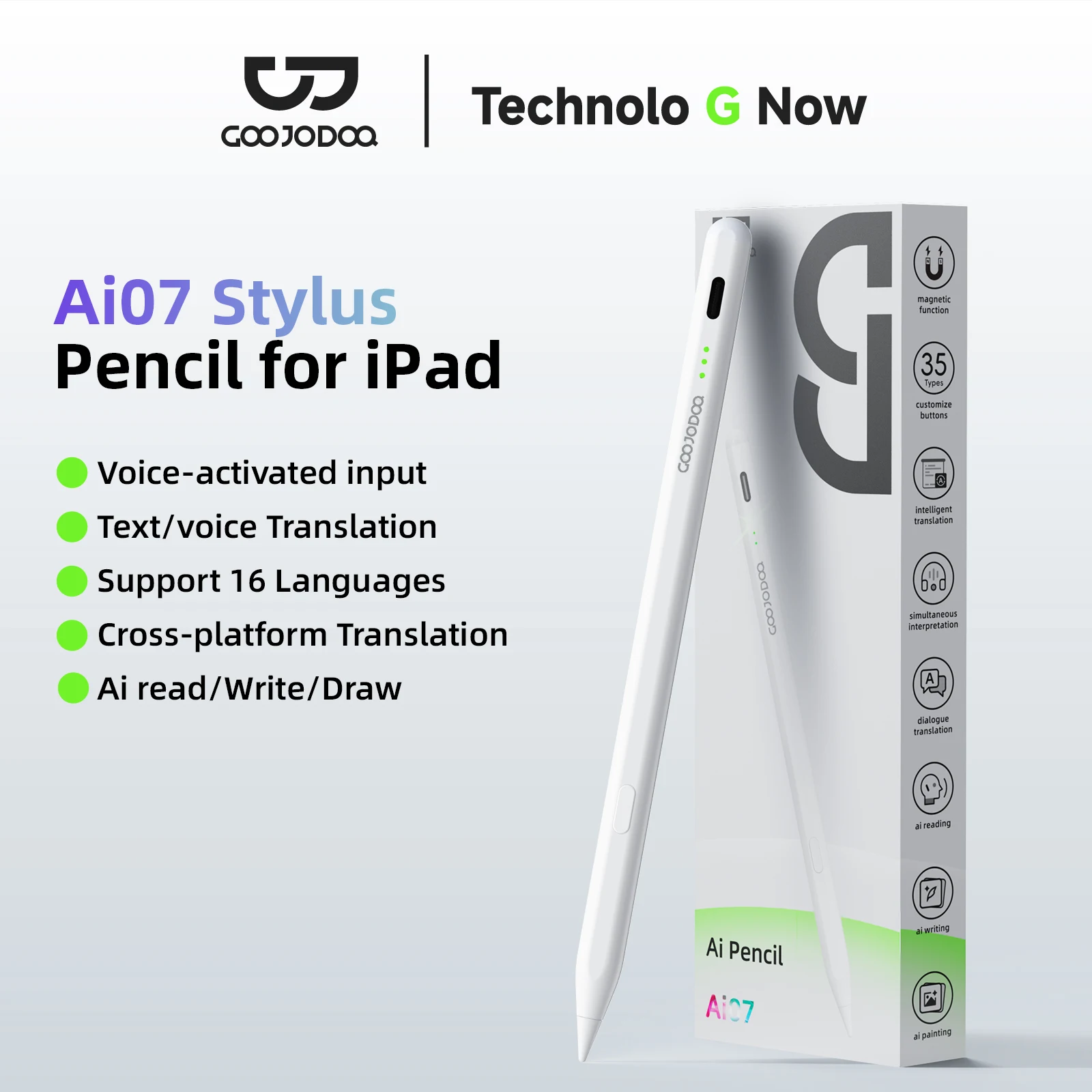 GOOJODOQ Ai07 Stylus Pen for iPad