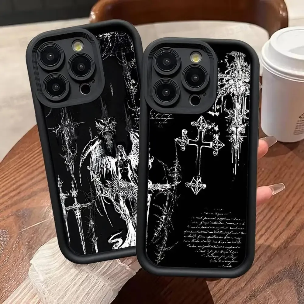 Stylish Gothic Cross Phone Case