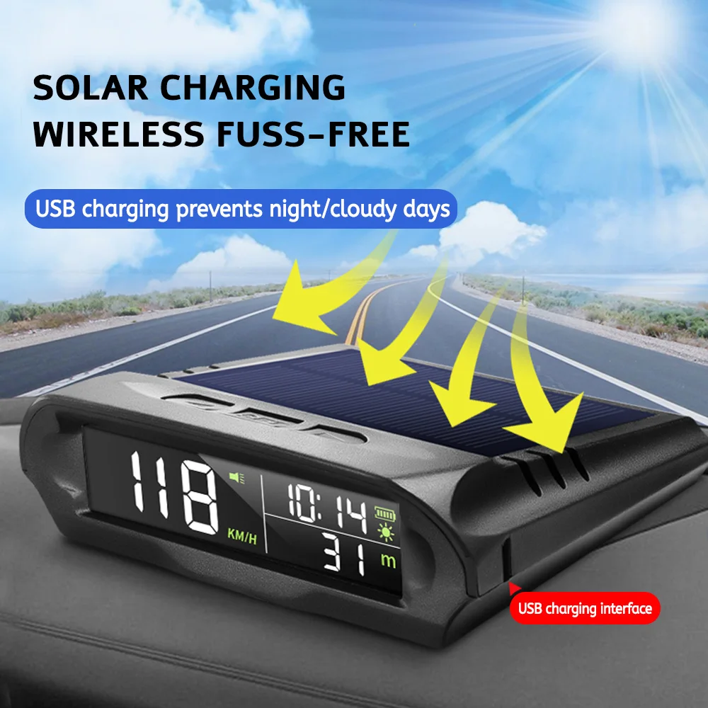 Solar Digital Car Speedometer Display