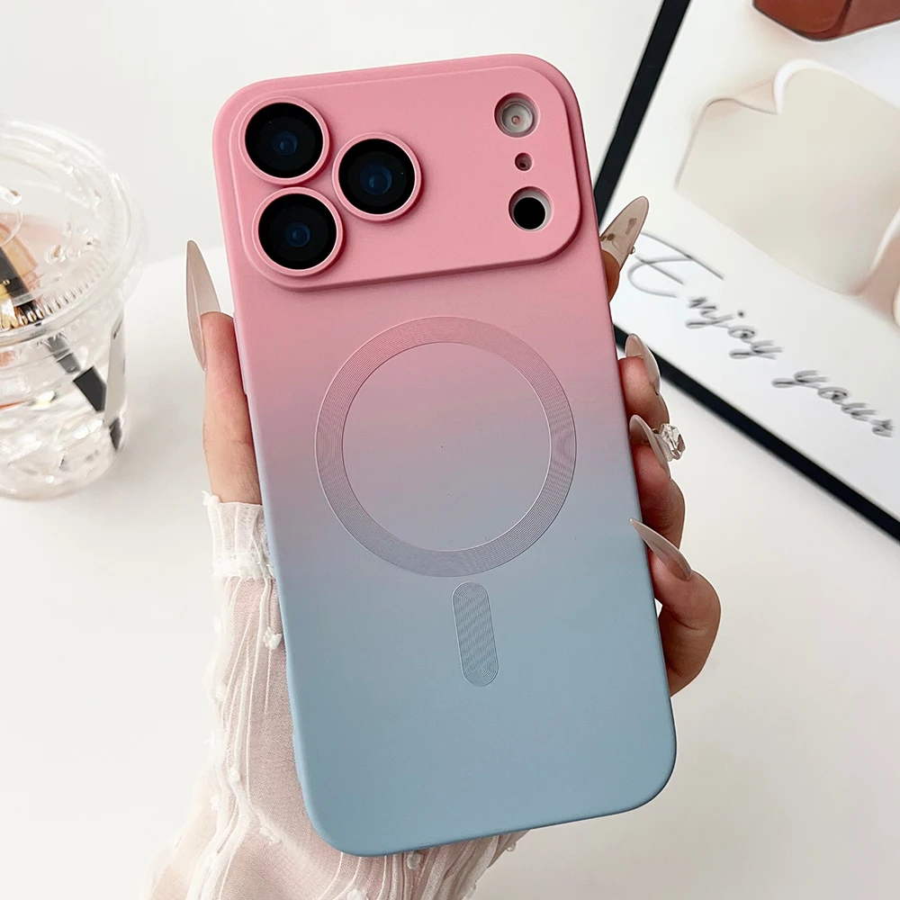Magnetic Silicone Phone Case for iPhone